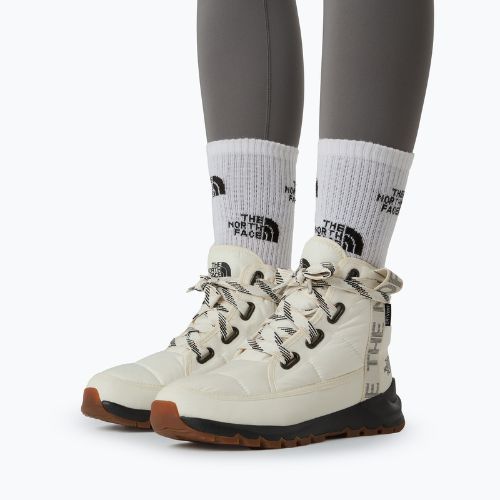 Śniegowce damskie The North Face Thermoball Lace Up Luxe Wp gardenia white/black