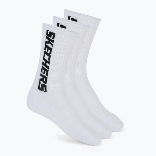 Skarpety męskie SKECHERS 1/2 Terry Crew 3 pary white/black