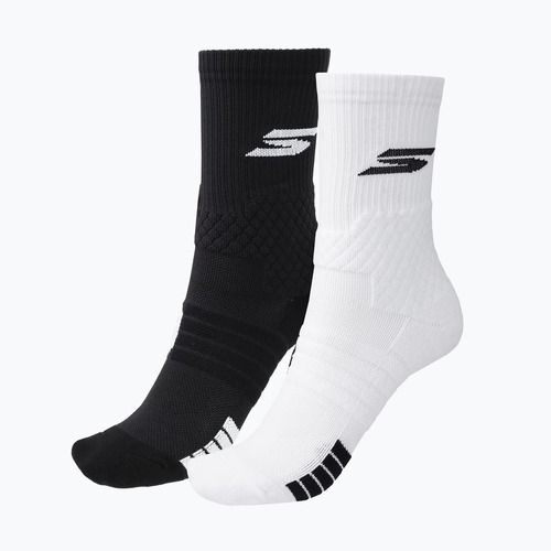 Skarpety męskie SKECHERS Select Terry Crew 2 pary white/black