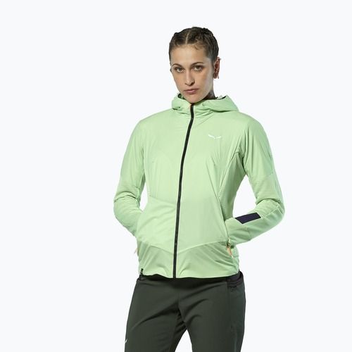 Kurtka przeciwwiatrowa damska Salewa Pedroc Polarlite Wind Hood pastel green