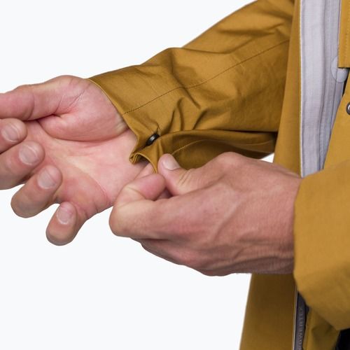 Kurtka przeciwdeszczowa męska Salewa Fanes 3L Ptx Hemp 2/1 Parka golden brown int.7020