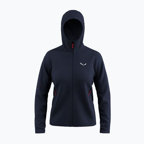 Bluza trekkingowa damska Salewa Puez Rocca Polarlite Hood navy blazer