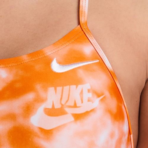 Strój pływacki jednoczęściowy damski Nike Hydrastrong Cutout bright ceramic