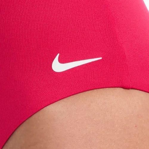 Strój pływacki jednoczęściowy damski Nike Essential V-Neck rush pink