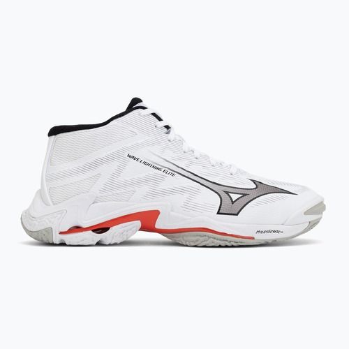 Buty do siatkówki Mizuno Wave Lightning Elite Mid white/black/fiery red