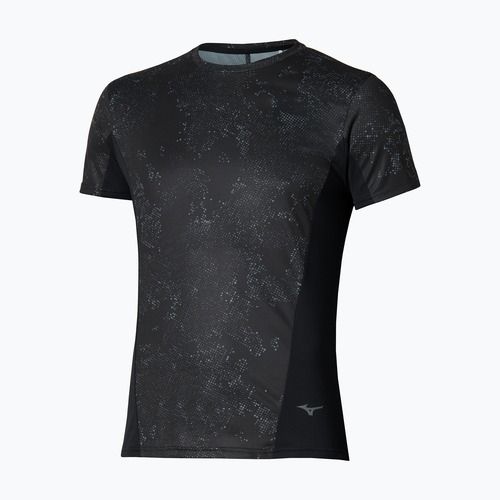 Koszulka do biegania męska Mizuno Active DryAeroFlow Graphic black/gray