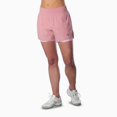 Spodenki do biegania damskie Mizuno Active 2in1 4.5 rose elegance
