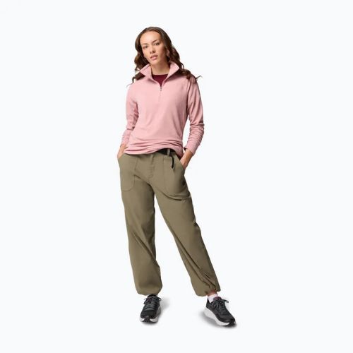 Bluza polarowa damska Columbia Glacial IV 1/2 Zip eraser pink