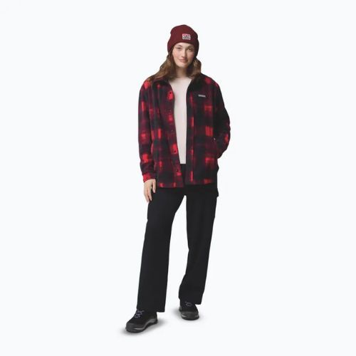 Koszula damska Columbia Benton Springs mountain red omblur tonal