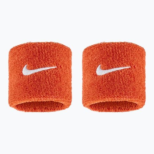 Frotki na nadgarstek Nike Swoosh Classic Wristbands 2 szt. team orange/white