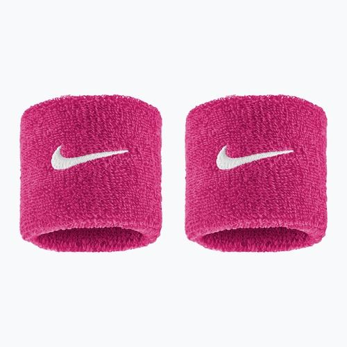 Frotki na nadgarstek Nike Swoosh Classic Wristbands 2 szt. vivid pink/white