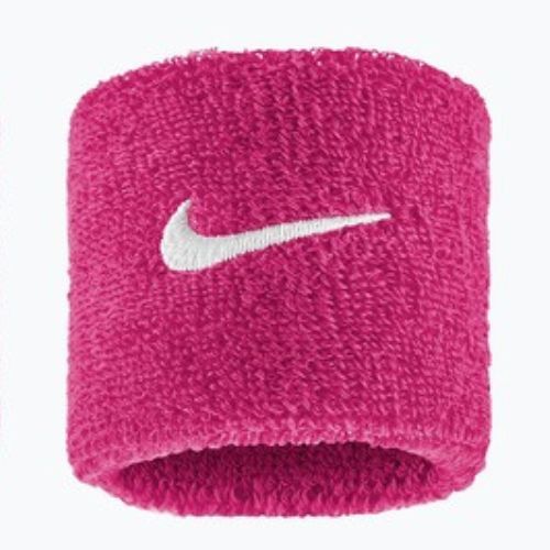 Frotki na nadgarstek Nike Swoosh Classic Wristbands 2 szt. vivid pink/white