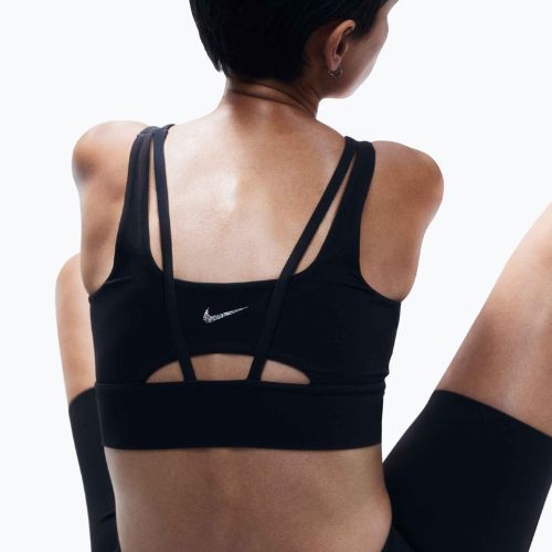 Biustonosz treningowy Nike Zenvy Medium-Support black/sail