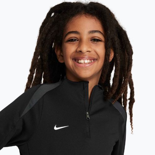 Longsleeve piłkarski dziecięcy Nike Dri-FIT Strike Jr black/black/anthracite/white