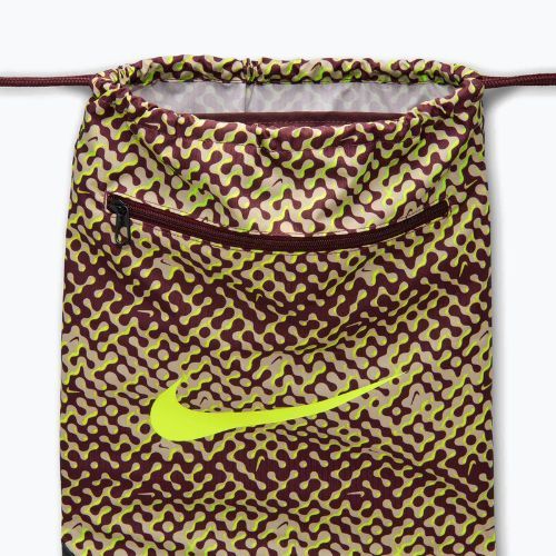Worek Nike Brasilia 9.5 18 l burgundy crush/black/volt