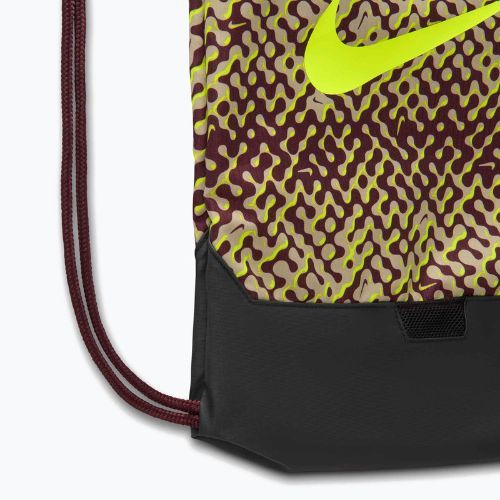 Worek Nike Brasilia 9.5 18 l burgundy crush/black/volt