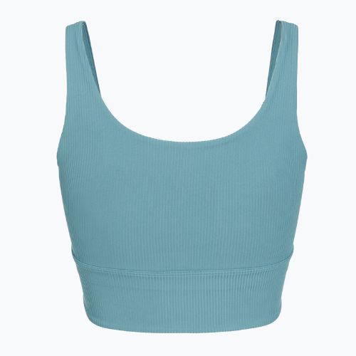 Biustonosz treningowy Nike Zenvy Rib Light Support smokey blue/white