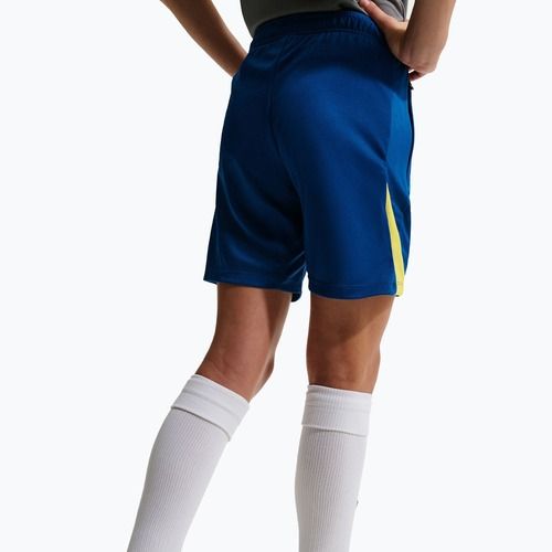 Spodenki piłkarskie dziecięce Nike FC Barcelona Strike SE Jr gym blue/opti yellow/opti yellow