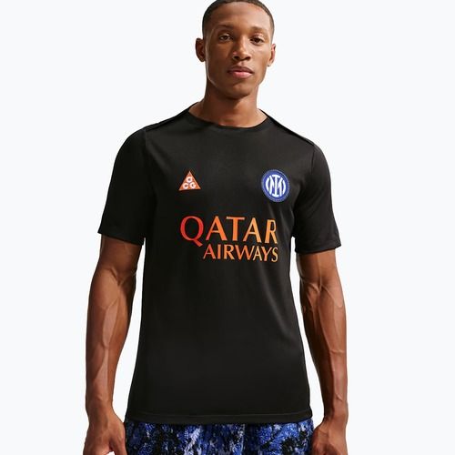 Koszulka piłkarska męska Nike Inter Milan Academy Pro SE black/safety orange