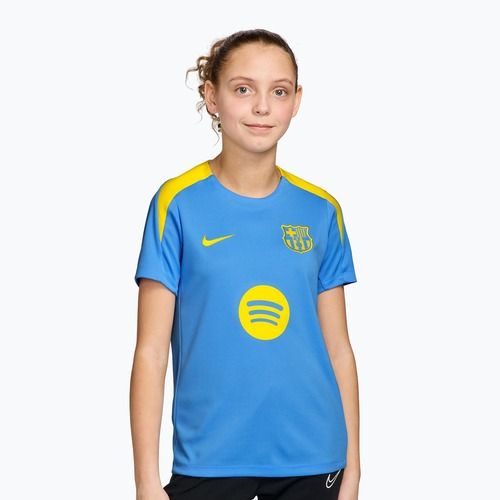Koszulka piłkarska dziecięca Nike FC Barcelona Strike SE Jr university blue/opti yellow
