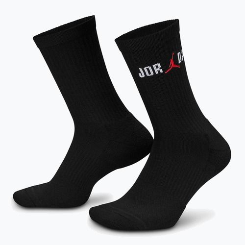 Skarpety Jordan Everyday Crew 1 para black/white/university red