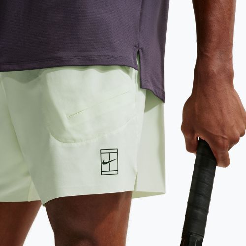 Spodenki tenisowe męskie Nike Court Dri-Fit Advantage 6" volt tint/black
