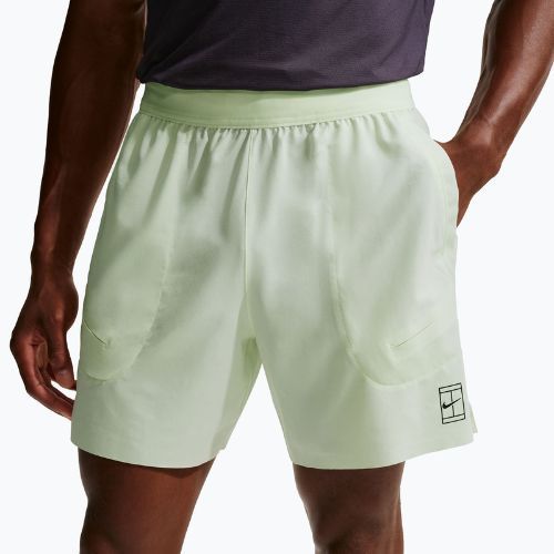 Spodenki tenisowe męskie Nike Court Dri-Fit Advantage 6" volt tint/black
