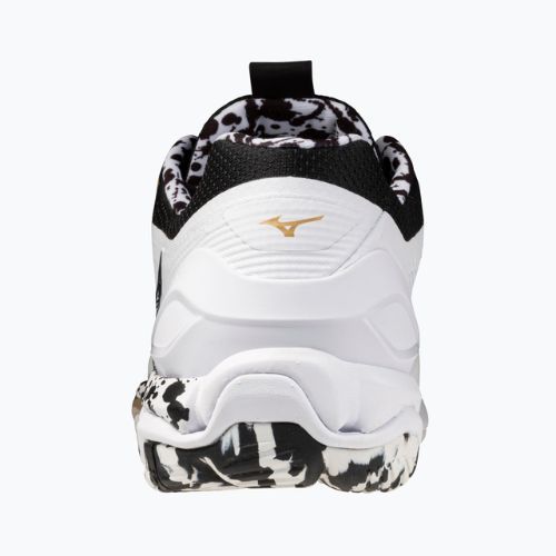 Buty do piłki ręcznej Mizuno Wave Stealth 6 white/black/ge gold