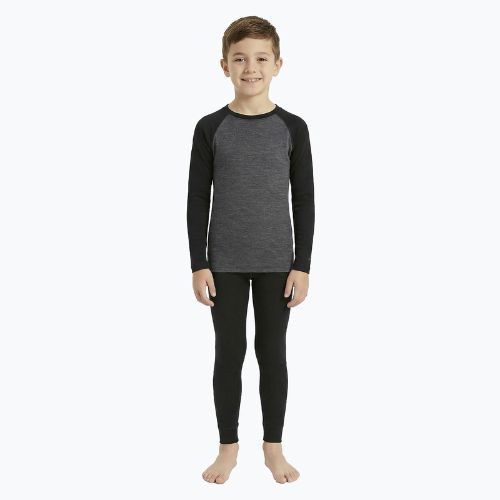 Komplet bielizny termoaktywnej dziecięcej WOOLCANO Merino SET0982 szary
