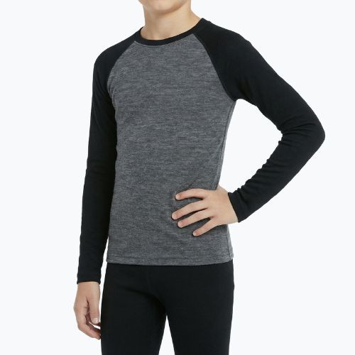 Komplet bielizny termoaktywnej dziecięcej WOOLCANO Merino SET0982 szary