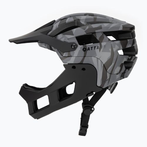 Kask rowerowy ATTABO  State 2.0 full face szary
