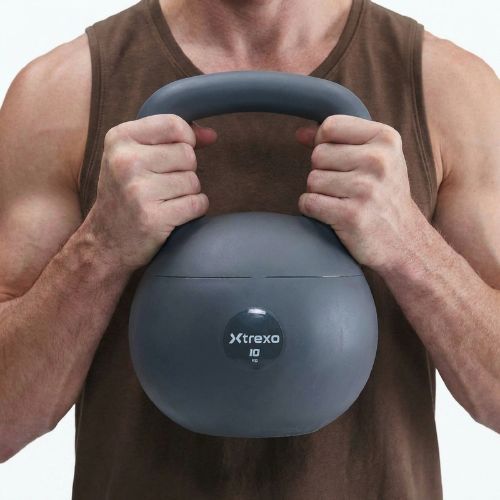 Kettlebell SOFT XTREXO 10 kg szary
