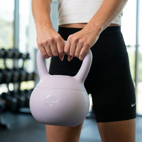 Kettlebell miękki XTREXO 10 kg fioletowy