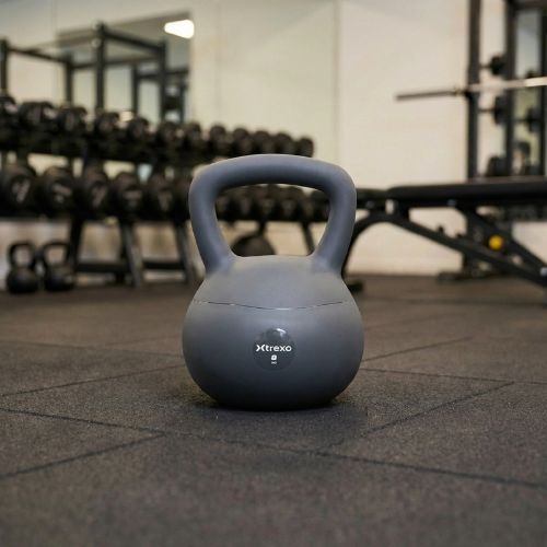 Kettlebell miękki XTREXO 8 kg szary