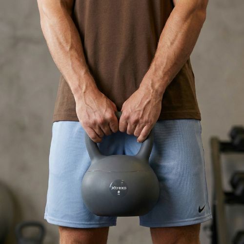 Kettlebell miękki XTREXO 8 kg szary