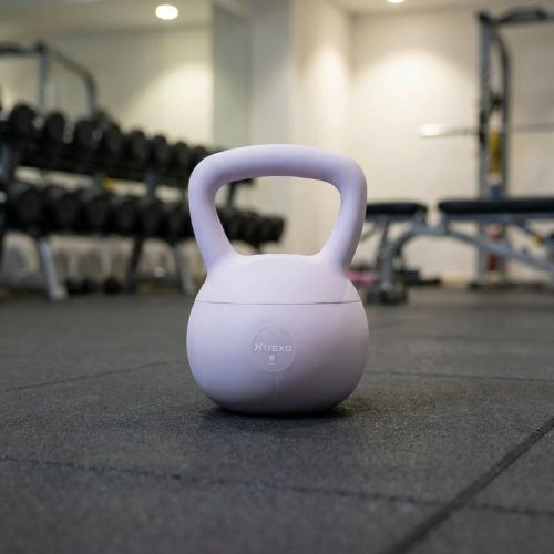 Kettlebell SOFT XTREXO 8 kg fioletowy