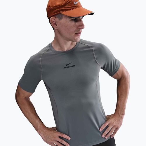Koszulka treningowa męska Nike Pro Training Dri-Fit smoke grey/black
