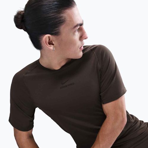 Koszulka treningowa męska Nike Pro Training Dri-Fit baroque brown/black