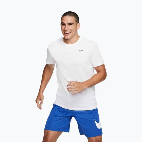 Koszulka męska Nike Dri-Fit smokey white/black