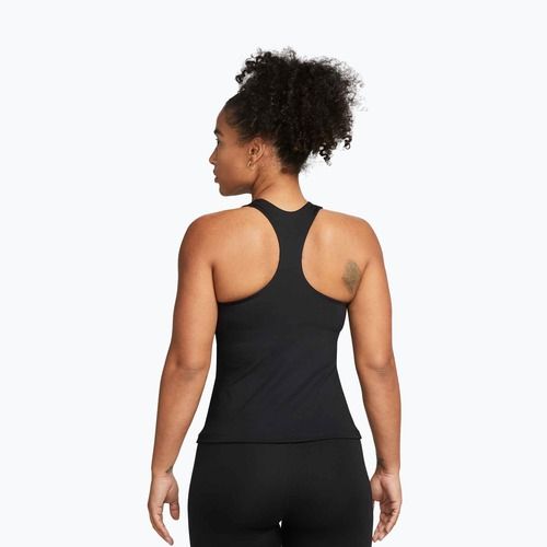 Koszulka damska Nike Swoosh Medium Support Bra black/black/white