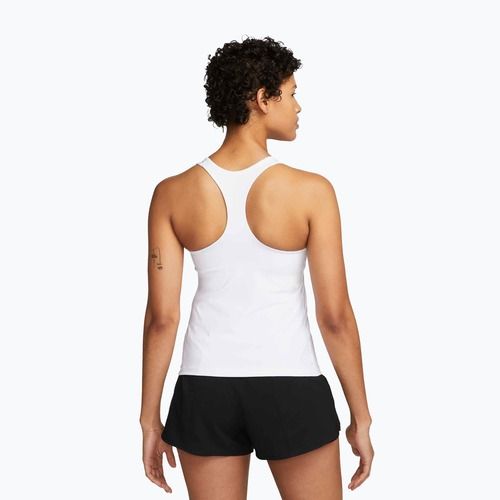 Koszulka damska Nike Swoosh Medium Support Bra white/stone mauve/black