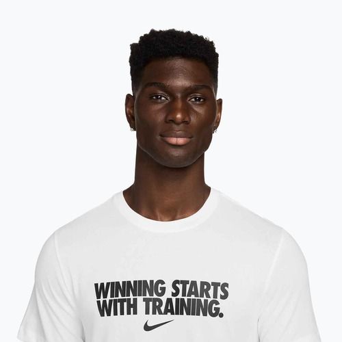 Koszulka męska Nike Dri-Fit Winning white/black