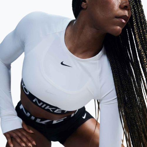 Top treningowy longsleeve damski Nike Pro 365 Dri-Fit white/black