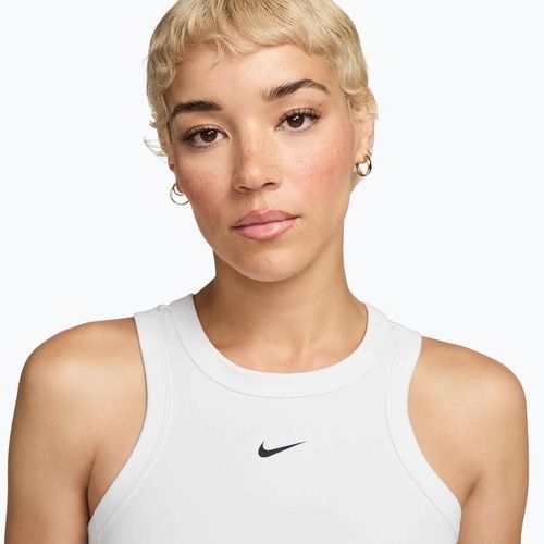 Koszulka damska Nike One Fitted Dri-Fit Cropped Tank thunder white/black