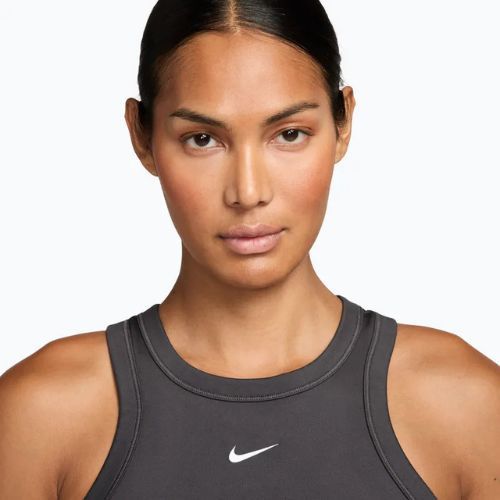 Koszulka damska Nike One Fitted Dri-Fit Cropped Tank thunder grey/white
