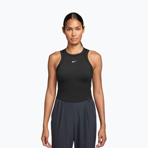 Koszulka damska Nike One Fitted Dri-Fit Cropped Tank thunder black/white