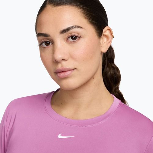 Longsleeve treningowy Nike One Classic Dri-Fit light magenta/white