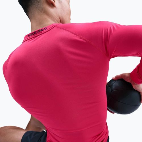 Longsleeve treningowy męski Nike Pro Dri-Fit Tight Fitness rush pink/black