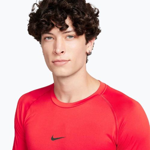 Longsleeve treningowy męski Nike Pro Dri-Fit Tight Fitness university red/black