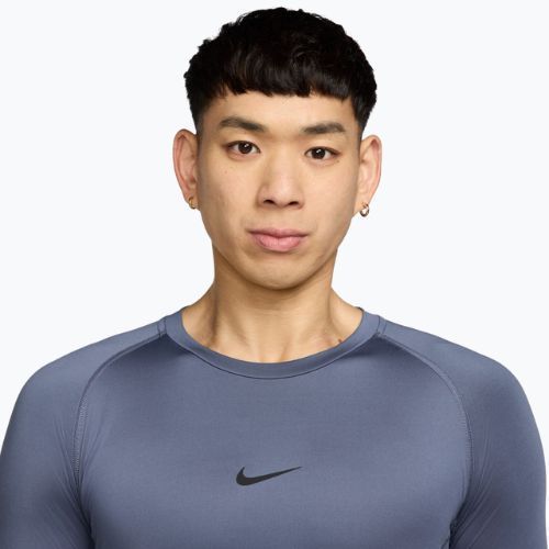 Longsleeve treningowy męski Nike Pro Dri-Fit Tight Fitness diffused blue/black